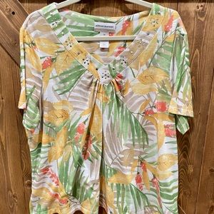 BOGO!❤️Alfred Dunner❤️ Tropical Top